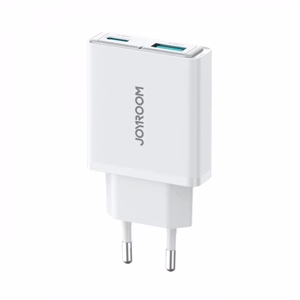 Charger Joyroom Super Slim (TCF14) (1xUSB-C;1xUSB 3A 20W) white