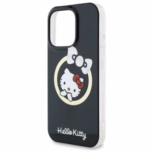 Hello Kitty IML Fun Bow Magsafe iPhone 16 Pro:lle Suojakuori - Musta
