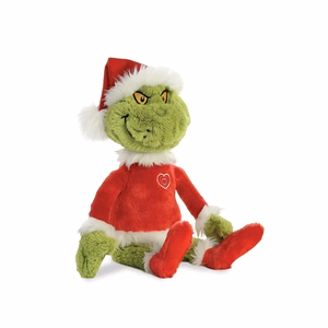 Grinch ympäristöystävällinen pehmolelu joulupukin asussa, 43 cm