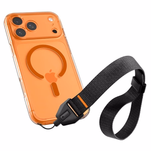 Spigen yleismallinen säädettävä puhelimen rannehihna, musta
