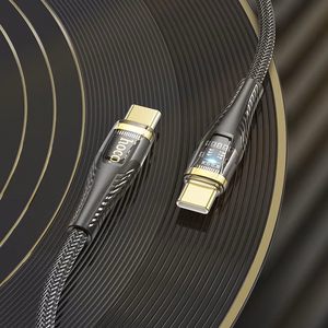 Hoco USB-C - USB-C -kaapeli 3A 60W 1,2 m U121 - musta