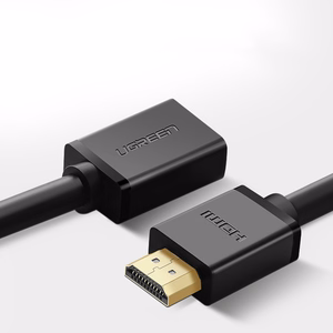 Ugreen HD107 10141 HDMI (uros) - HDMI (naaras) 4K -kaapeli 1m - musta