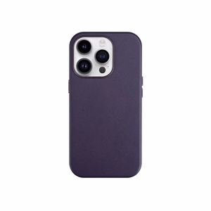 Mag Leather Case Apple iPhone 16 Plus dark purple