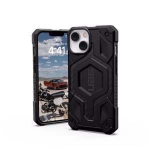 UAG Monarch MagSafe Suojakuori iPhone 14 Plus:lle - musta carbon
