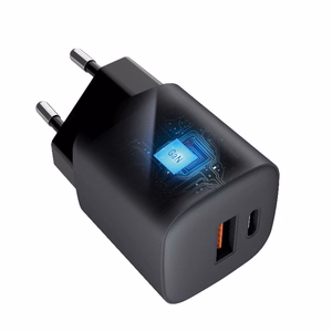 Puhelinlaturi Forcell F-Energy GaN USB C + USB A QC4.0 PD 3A 33W VT-31 harmaa