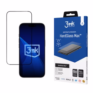Vahvistettu karkaistu lasi 3mk HardGlass Max Musta iPhone 17 Air:lle