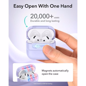ESR Pulse HaloLock MagSafe  Apple AirPods 4 / 5 kuori, violetti