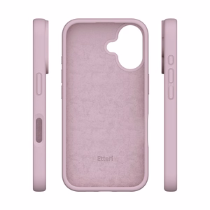 Etteri Silicone case for iPhone 16 Plus 6,7" light pink