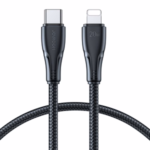 Joyroom Surpass Series A11 Lightning / USB-C 20W 1.2 m kaapeli - musta