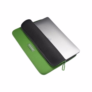 Tucano Colore2 neoprene laptop sleeve for MacBook Air 13-inch (M5/M4/M3/M2/M1, 2026–2018), MacBook Pro 13-inch and 12-inch laptops, green