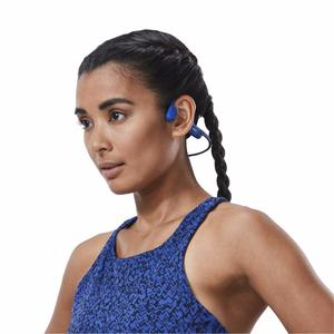 SHOKZ OpenRun kuulokemikrofoni langaton niskanauhalla urheilu Bluetooth sininen