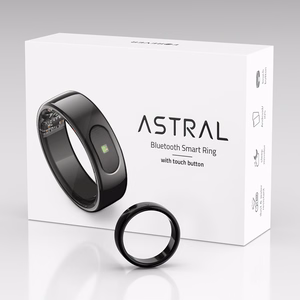 Forever Smart ring Astral SR-100 musta koko 9