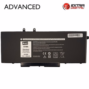 Kannettavan tietokoneen akku DELL 4GVMP, 8000 mAh, Extra Digital Advanced
