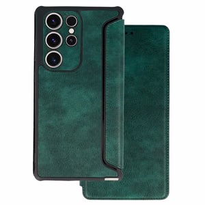 Razor Leather läppäsuojakuori Samsung Galaxy S23 Plus:lle - tummanvihreä