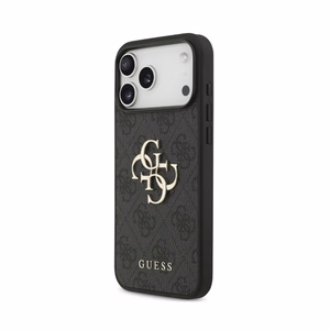 Case Guess PU 4G Metal Logo Apple iPhone 18 Pro grey
