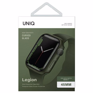 Uniq Legion kotelo Apple Watch Series 7/8/9 45mm vihreä/vihreä