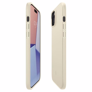 Spigen Thin Fit iPhone 15 Plus Suojakuori - Beige