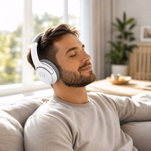 Esperanza Libero langattomat kuulokkeet pääpannoilla musiikkiin Bluetooth harmaa, valkoinen