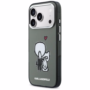 Karl Lagerfeld Karl & Choupette MagSafe -suojakuori iPhone 17 Pro Maxille - musta