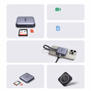 Ugreen Magnetic Memory Card Reader + 100W PD 3in1 Charger - Gray