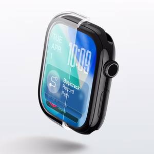 AmazingThing Radix Glass Screen Protector with Case for Apple Watch Series 11 46mm - Clear