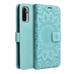 MEZZO Book-suojakuori Xiaomi Redmi Note 10 5G / Poco M3 Pro / Poco M3 Pro 5G:lle mandala vihreä