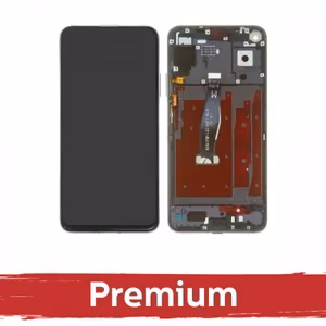 LCD-näyttö yhteensopiva Huawei Nova 5T / Honor 20 kehyksellä / musta / OEM