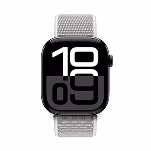 Crong Nylon Apple Watch -urheiluranneke, 44/45/46/49 mm, hopeanharmaa