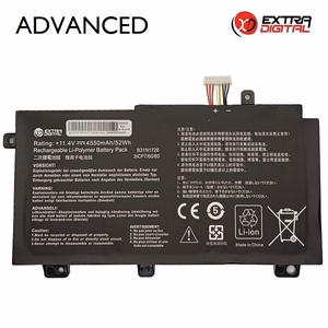Kannettavan tietokoneen akku ASUS B31N1726, 4550 mAh, Extra Digital Advanced