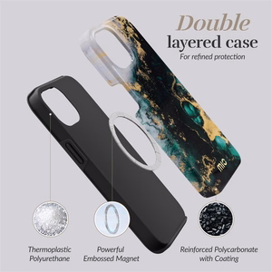 MIO Green Marble Magsafe suojakuori iPhone 17 Pro Max