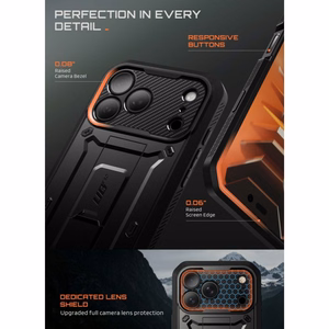 Supcase Unicorn Beetle Pro -suojakuori iPhone 18 Pro / 17 Pro – musta