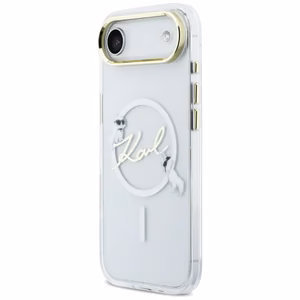 Karl Lagerfeld IML Choupettes Karl Script Logo MagSafe iPhone Air Suojakuori - Läpinäkyvä