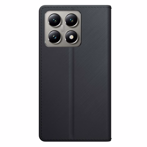 3mk Wallet Case Xiaomi 14T:lle - musta