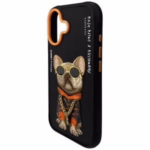 NIMMY Suojakuori GLASSES COOL DOG iPhone 17:lle - musta