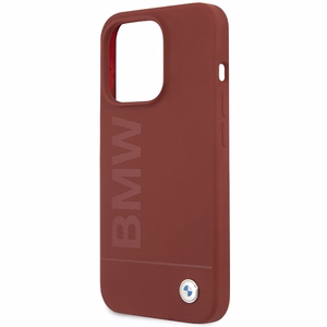 BMW Silikoninen Big Logo MagSafe Suojakuori iPhone 15 Pro:lle - punainen