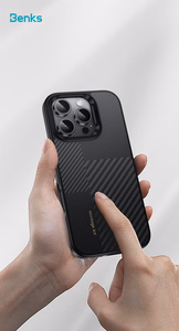 Benks Montage Magnetic Armor Pro Kevlar Case Metal Frame 600D+1500D (MF65) for Iphone 16 Pro black (Camera Control Button)