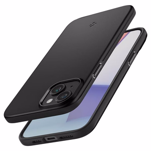 Spigen Thin Fit Suojakuori iPhone 15 6,1 musta