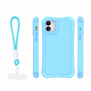 Safepop suojakuori hihnalla iPhone 11 sininen