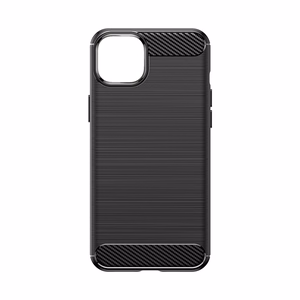 Joustava hiilikuitukuvioinen Suojakuori iPhone 15 Plus:lle Carbon Case - musta