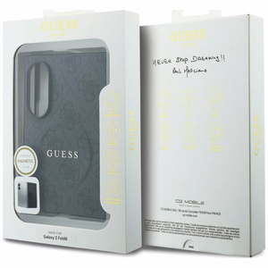 Musta Guess 4G Classic MagSafe -suojakuori Samsung Galaxy Z Fold8 -puhelimelle