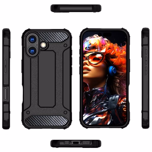 Hybrid Armor Suojakuori iPhone 17:lle - musta