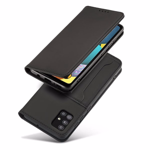 Magneettikorttikotelo Xiaomi Redmi Note 11 pussi kortti lompakko kortin haltija musta