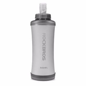 Rockbros 350017001 pehmeä juoksupullo, 500 ml – valkoinen