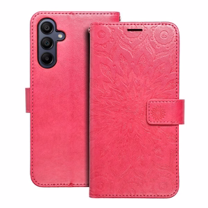 MEZZO Kirjasuojakuori Samsung A15 4G / A15 5G:lle mandala magenta
