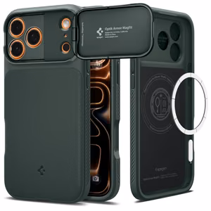 Spigen Optik Armor MagSafe Suojakuori iPhone 17 Pro:lle - vihreä