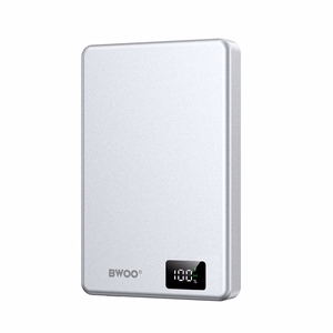 BWOO ultrasliimi alumiininen magneettinen varavirtalähde P76 PD 20W 10000 mAh digitaalinäyttö USB-C musta