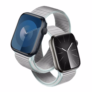 Crong Nylon Sport strap for Apple Watch 38 / 40 / 41 mm and 42 mm (Series 10 / 11), pastel grey