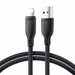 Joyroom Multi-Color Series S-A34 USB-A / Lightning 3A Kaapeli 1m - musta