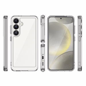 Outer Space Suojakuori geelirungolla Samsung Galaxy S25:lle - läpinäkyvä musta