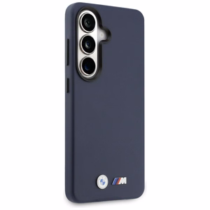 BMW M Metal Logo MagSafe Case for Samsung Galaxy S26 - Navy Blue